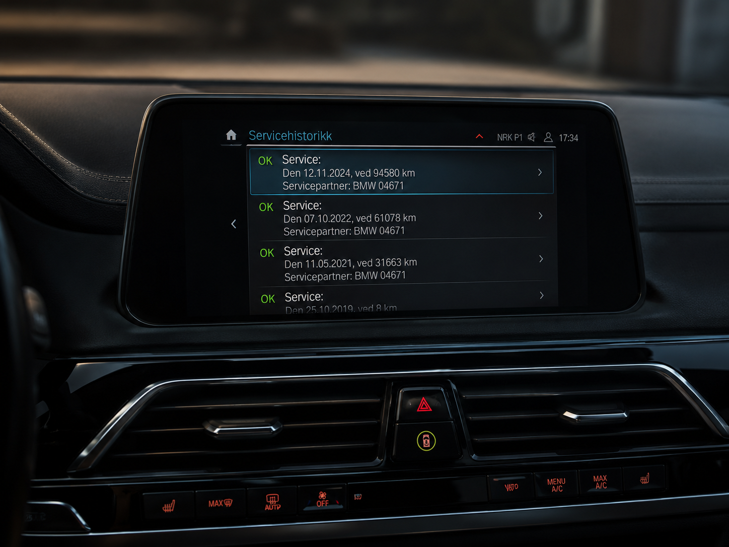 Digital servicehistorikk på BMW – dokumentasjon av bilens service og vedlikehold